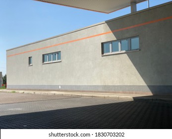 Abandoned Petrol Station On Italian Freeway