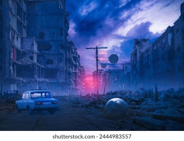 abandoned place with different objects