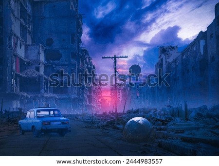 abandoned place with different objects