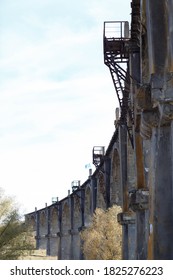 an abandoned railway bridge near the village of Mokry in Chuvashia in Russia - Shutterstock ID 1825276223
