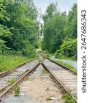 Abandoned railway lines in Aabenraa, Denmark