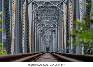 Abandoned railway tracks and mottled iron frames - Powered by Shutterstock