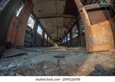 The Abandoned Red Star Train Graveyard In Budapest, Hungary