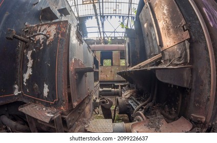 The Abandoned Red Star Train Graveyard In Budapest, Hungary