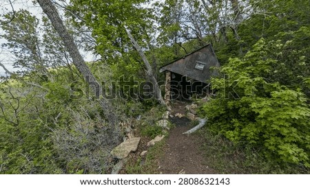 Abandoned Rustic Cabin Structure on Fernwood Cabin Trail Wasatch Mountains Layton Utah Spring