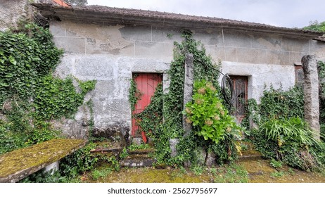 Abandoned rustic house on the countryside, Galicia, Spain - Powered by Shutterstock