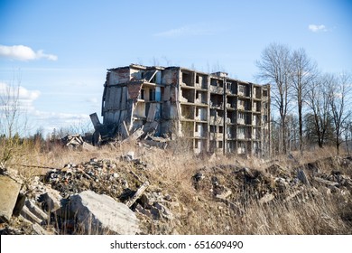 Abandoned Soviet Era Residential Building “khrushchyovka“