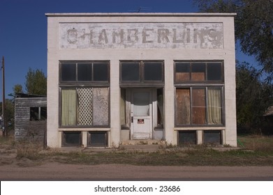 Abandoned Store In Nebraska Small Town