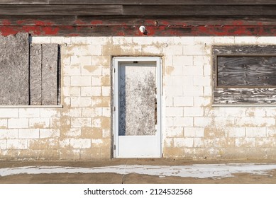 Abandoned Storefront In Small Midwest Town.