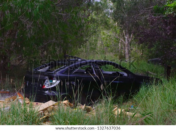 Abandoned Stripped Stolen\
Car