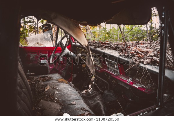 Abandoned Truck\
Interior