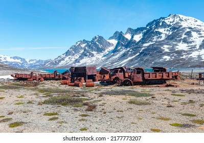 An Abandoned US Military Base Litters - Thousands Of Oil Drums Scattered Across The Land,  Greenland