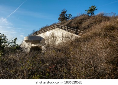 Abandoned US Naval Artillery Bunker On Beach