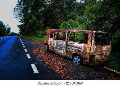 abandoned van