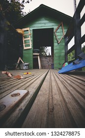 Abandoned Wooden Playhouse