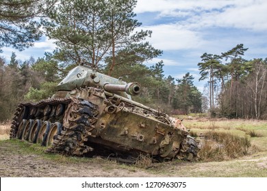 Abandoned Ww Tanks In Brander Wald, Eifel, Germany