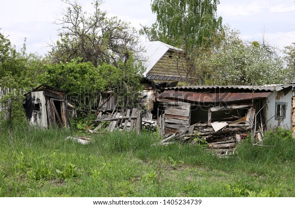 Abandoned Yard One Remote Village People Stock Image Download Now