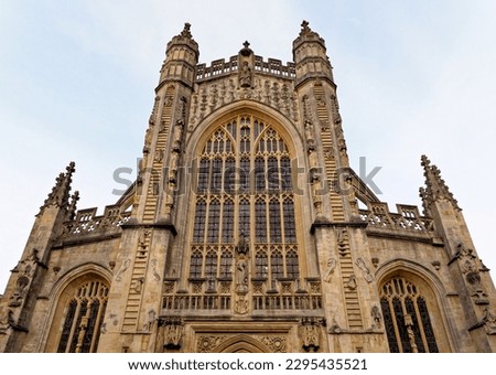 The Abbey Church of Saint Peter and Saint Paul known as Bath Abbey or Bath Cathedral - Bath, Somerset, England, United Kingdom - 8th of April 2023