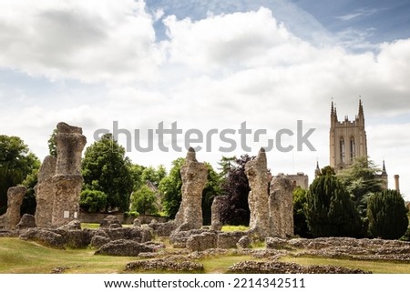 The Abbey Ruins in bury st edmunds park grounds was once one of the richest and most powerful Benedictine monasteries in England
