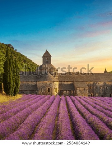 Similar – Image, Stock Photo Gordes, Provence, France. Beautiful Scenic View Of Medieval Hilltop Village Of Gordes. Sunny Summer Sky. Famous Landmark. panorama scenic view