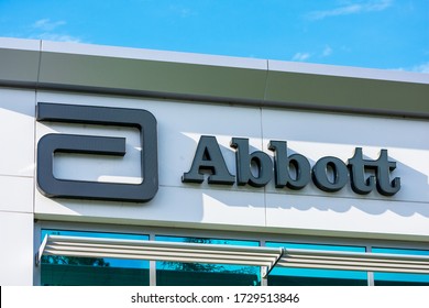 Abbot Logo And Sign At The Company Office In Silicon Valley. Abbott Labs Is An American Health Care Company - Sunnyvale, California, USA - 2020