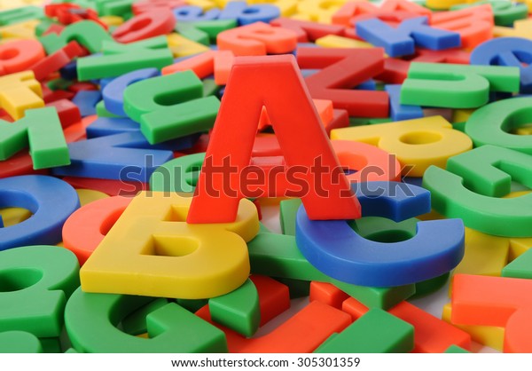 Abc Alphabet Letters Plastic School Education Stock Photo 305301359 ...