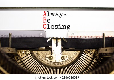 Abc Always Be Closing Symbol Concept Stock Photo 2186316319 | Shutterstock