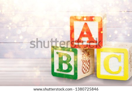 ABC Blocks Isolated