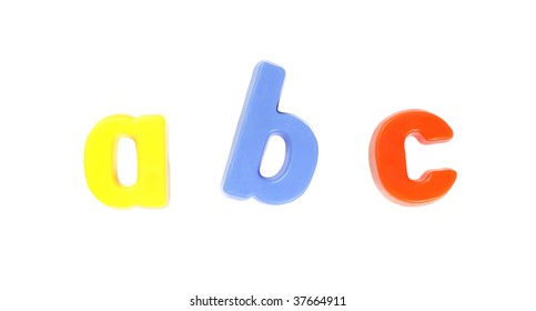 ABC - Colourful Fridge Magnets, Set Of Letters