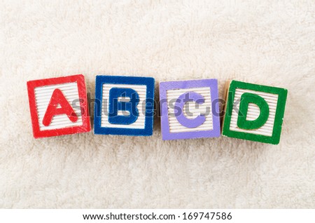 ABCD toy block