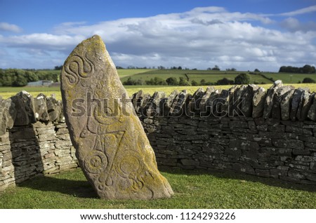 Aberlemno Pictish Stone in Scotland
