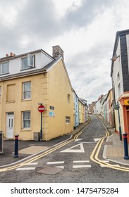 Aberystwyth, Wales / UK - July 20th 2019 - Grays Inn Road In The Seaside Town Of Aberystwyth