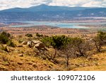 Abiquiu Lake, New Mexico, as seen from Chimney Rock area at Ghost Ranch