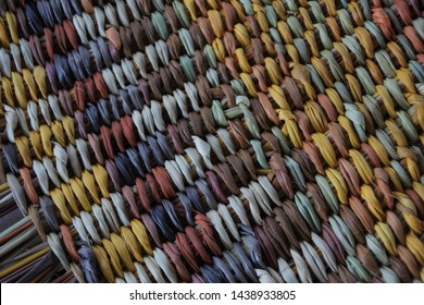 Aboriginal Australians Basket Weaving Of Indigenous Peoples Of Australia Art And Culture. Abstract Background And Texture. No People. Copy Space