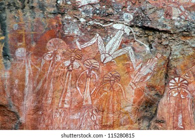 Aboriginal rock art at Nourlangie, Kakadu National Park, Northern Territory, Australia