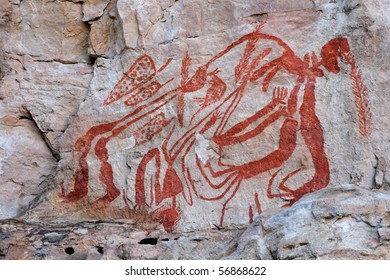 Aboriginal rock art at Ubirr, Kakadu National Park, Northern Territory, Australia