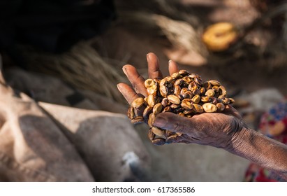 Aboriginal Woman's Hand Holding Jewellery. Northern Territories, Australia