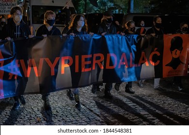 Abortion Bill Protest In Warsaw, Poland – Warsaw, Poland, 10/30/2020