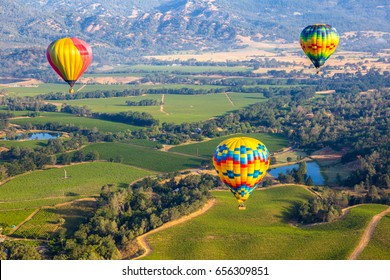 About to fly - Hot Air Balloon Trip in Napa Valley, California USA - Shutterstock ID 656309851