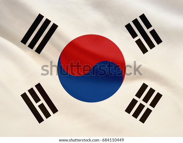 About Korean flag...it was very hot and very\
cool, sometimes.