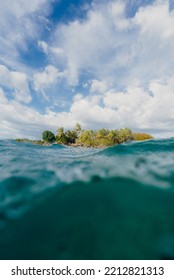 Above Below Water Tropical Island