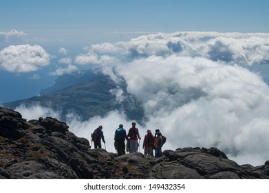 Above the clouds. View from Mount Pico on Pico Island, Azores.
