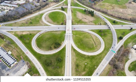 Above Cloverleaf Interchange