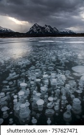 Abraham Lake Methane Bubbles 