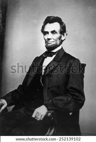 Abraham Lincoln (1809-1865), photograph by Mathew Brady