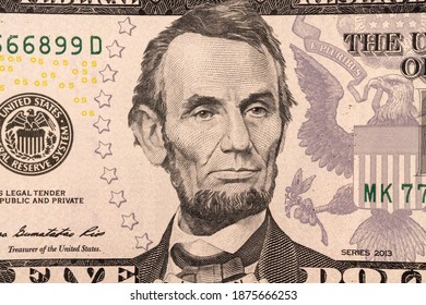 Abraham Lincoln Portrait Closeup Background