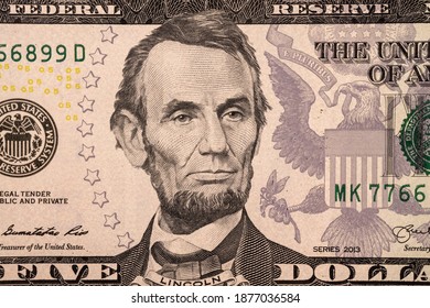 Abraham Lincoln Portrait Closeup Background