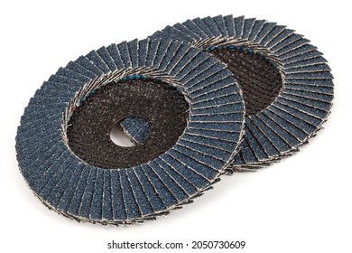 Abrasive Flap Disc, Isolated On White Background