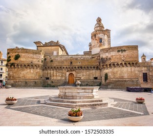 Abruzzo region landmark Vasto - Italy - the Castello di Caldoresco castle .