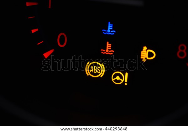 abs light on car dashboard